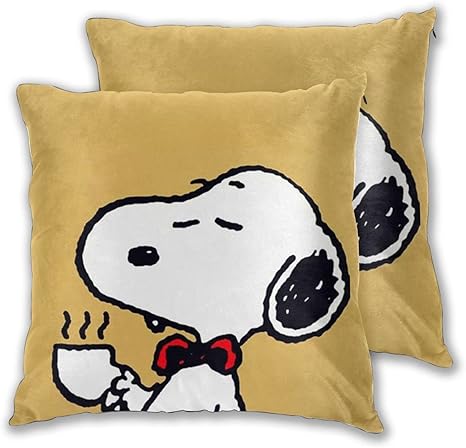 Amazon Co Jp スヌーピー 座布団カバー クッションカバー Zarker 漫画アニメキャラクター おしゃれ 可愛い シンプル ホーム キッチン