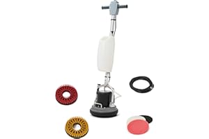 10" Heavy-Duty Multi-Functional Floor Buffer Polisher Machine - Clean, Buff, Scrubb and Polish with Ease! Ideal for Carpets T