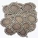 24 PCS Bezel Pendant Trays Oval Cabochon Settings Trays Pendant Blanks