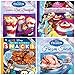 Set of 4 Disney Frozen, Princess and Toy Story Cook Books: Frozen Treats, Anna's Best Breakfast, Tea Party, After School Snacks