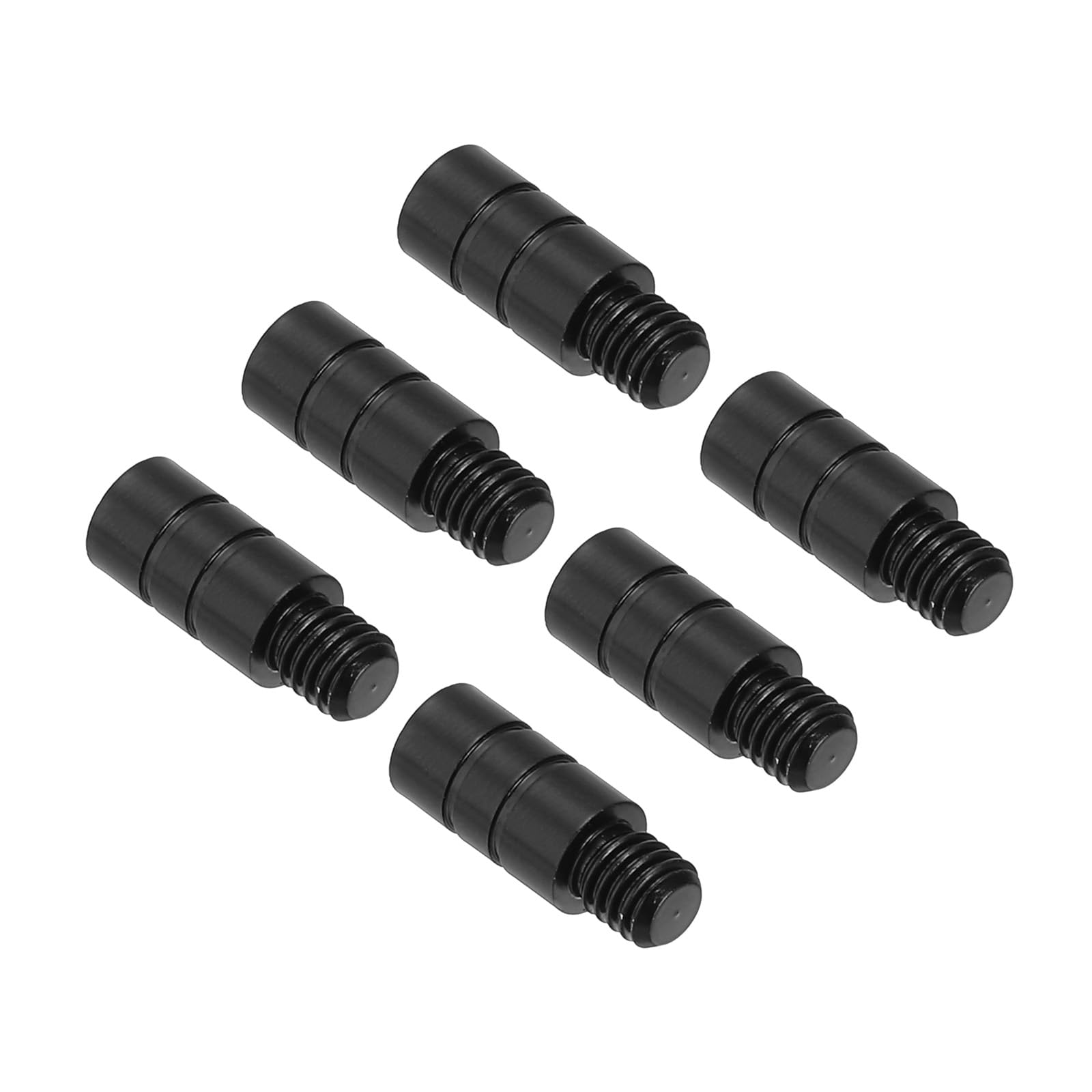 PATIKIL 2g Dart Weights, 6Pcs Brass Add Accentuator 2BA Thread for Dart Counter Weight Accessories, Black