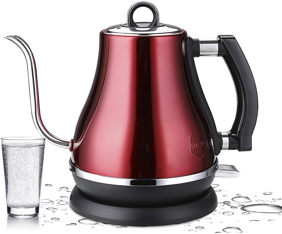 1.2l 304 Stainless Steel Electric Kettle Gooseneck 1500w Household