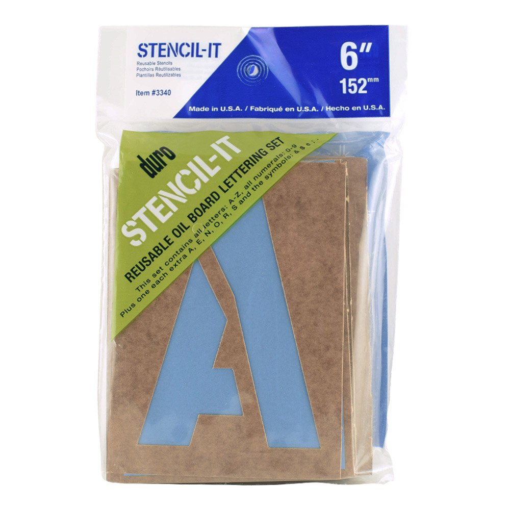 Graphic Products Plastic Stencil-It Reusable Lettering Set-6-inch