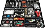 Ksrnsne 32 Pack Black Plastic Tool Box Organizers Tray Drawer Dividers Desktop view 7