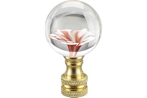 ASPEN CREATIVE CORPORATION Aspen Creative 24035-31 Finial Lighting & Lamp Accessory, 1 Pack, Pink Flower