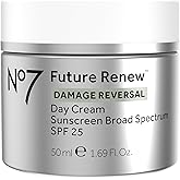 No7 Future Renew Damage Reversal Face Cream with SPF 25 - Anti Aging Face Moisturizer with Skin Firming Benefits - Formulated with Peptide Technology to Protect, Repair & Intensely Hydrate (1.69 Oz)