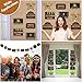 10 Pieces Hollywood Movie Theme Party Supplies Hanging Decorations, 1 Pair of Hollywood Movie Theme Black and Gold Hanging Sign Cards, Hollywood Movie Theme Party Banner