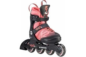 K2 Skate Youth Marlee Pro Inline Skates, Black/Coral