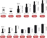 YIXISI 220pcs Nylon Hex Spacer Kit M2 Black Assorted Screws Nuts Washers view 2