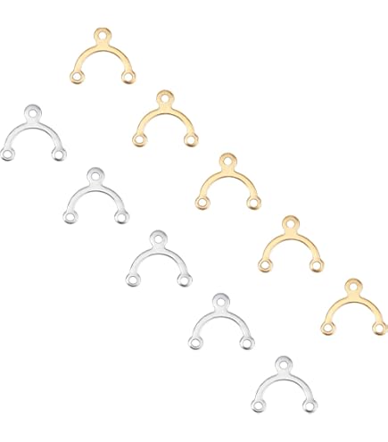Beebeecraft 18K Gold Plated Chandelier Components - 16Pcs Hollow Pendant Findings For Jewelry Making