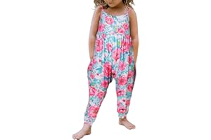 Yousie Toddler Girls Kids Jumpsuit One Piece Floral Dinosaur Playsuit Strap Romper Summer Outfits Clothes