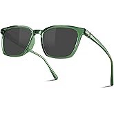 B.N.U.S Scratch-Resistant Polarized Sunglasses with Corning Glass Lenses for Superior Clarity and UV Protection