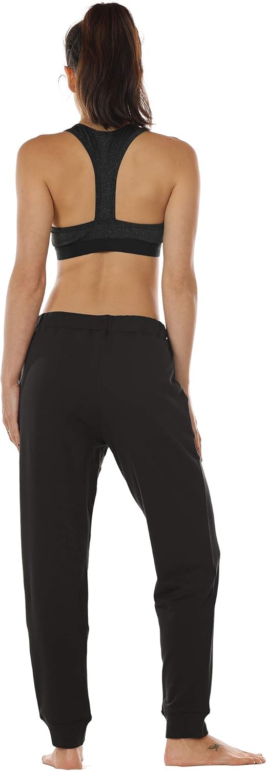 icyzone Women's Active Joggers Sweatpants - Athletic Yoga Lounge Pants with Pockets: Clothing