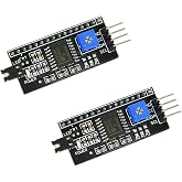 HiLetgo 2pcs 5V 2004 1602 LCD Display IIC I2C Adapter IIC Serial Interface Adapter for Arduino Robort Parts