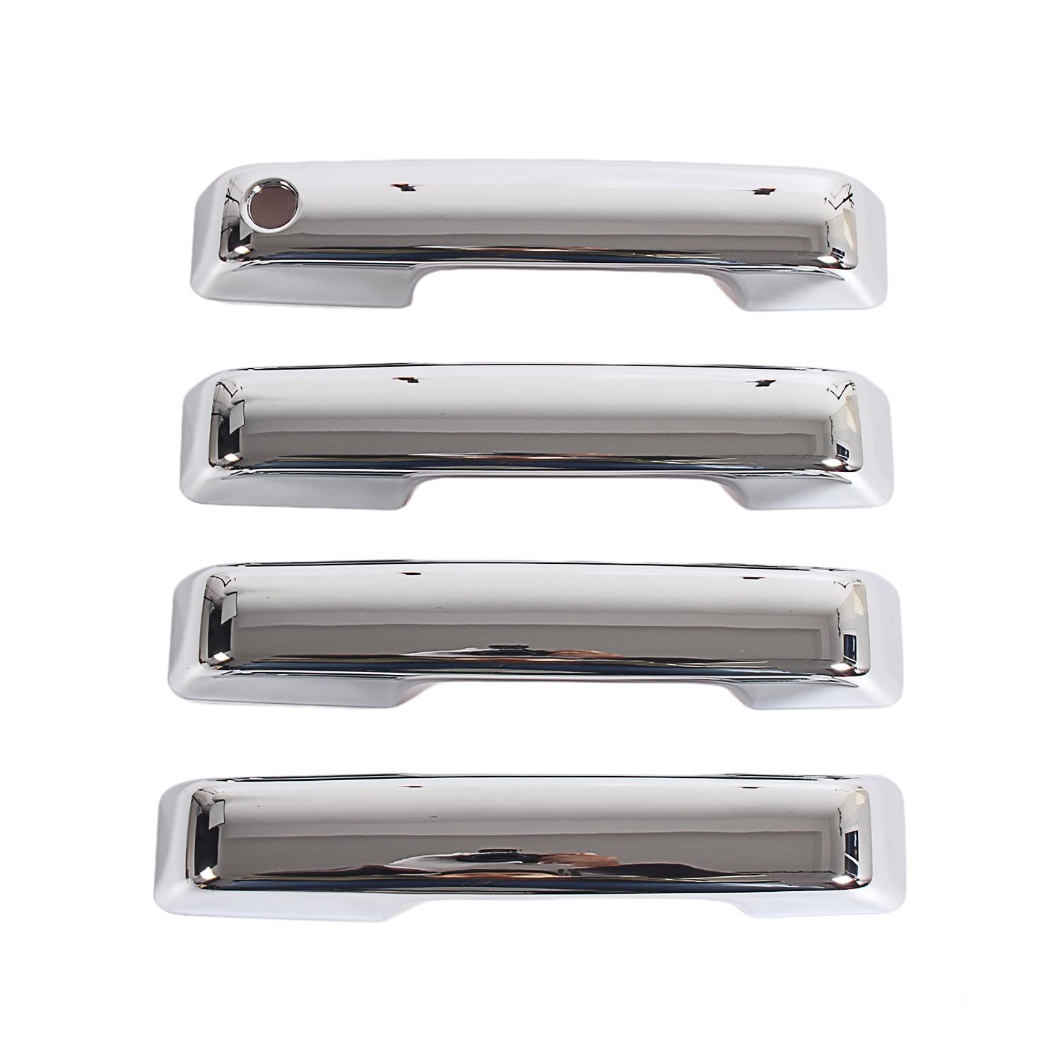 Photo 1 of AUCERAMIC Chrome Door Handle Covers Trim Fit Ford for 2021-2025 F150 2023-2025 Ford F250 F350 F450 F550 Super Duty Exterior Door Handle Covers Caps