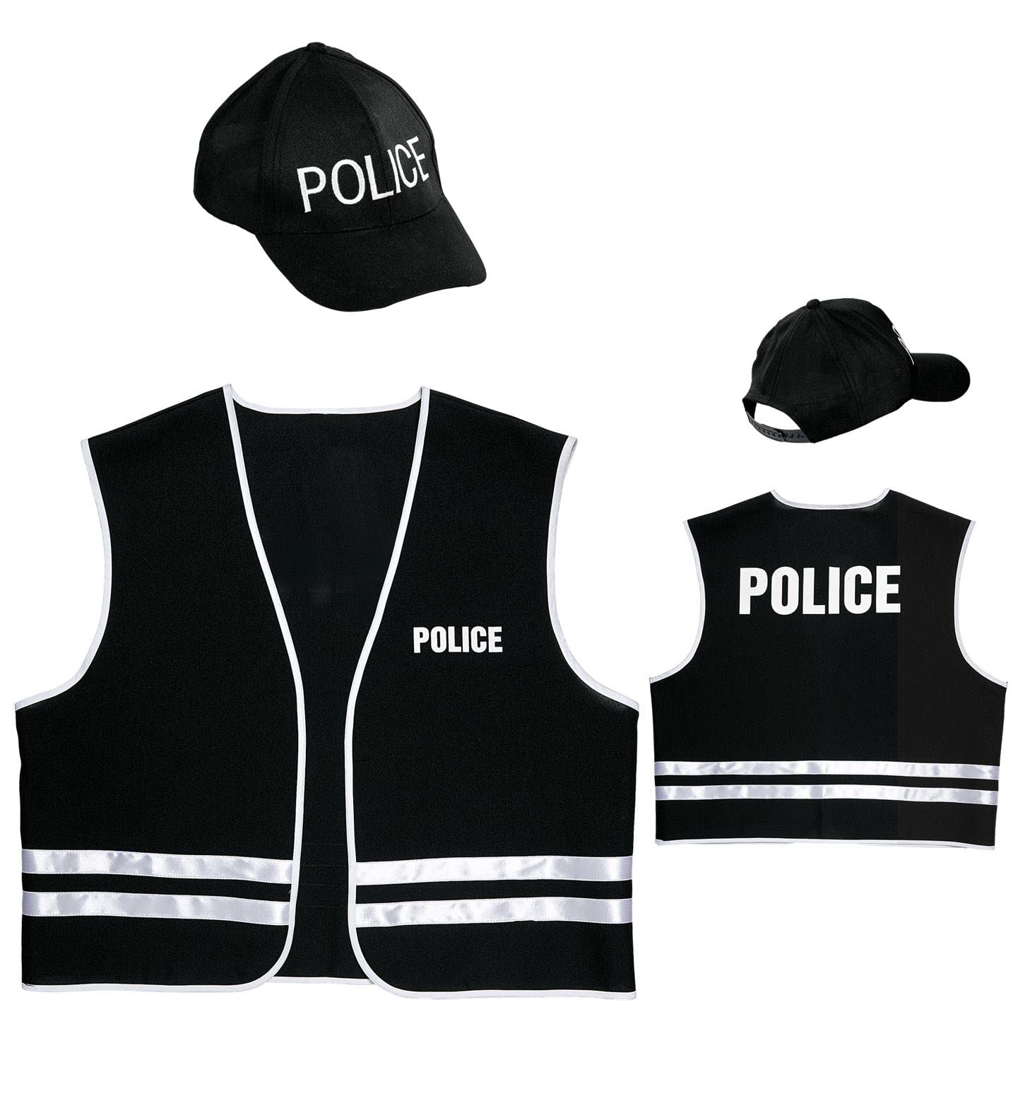 WIDMANN wdm58956 ? Policeman Costume, Black, XL