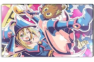 New Mlikemat Playmat Dark Magician Girl Kuriboh TCG CCG Trading Card Game Mat No Zones + Free Bag (ZD014-869-K-No Zones)