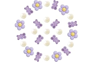 GIDDITZ Gummy Bears Shoe Charms Bear Chain,Daisy Flower Charms Decoration Shoes for Women Girls Kids Party Favor Gifts