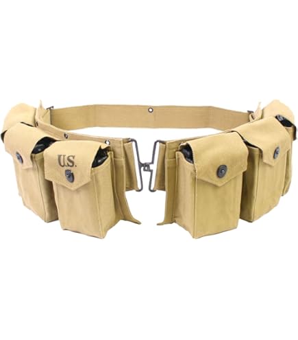 Amazon.com : warreplicaWWII US M1937 BAR Magazine Belt|Authentic