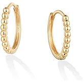 LOYATA Gold Huggie Hoop Earrings 14K Gold Plated Dainty Small Simple Hypoallergenic Jewelry Gift for Women