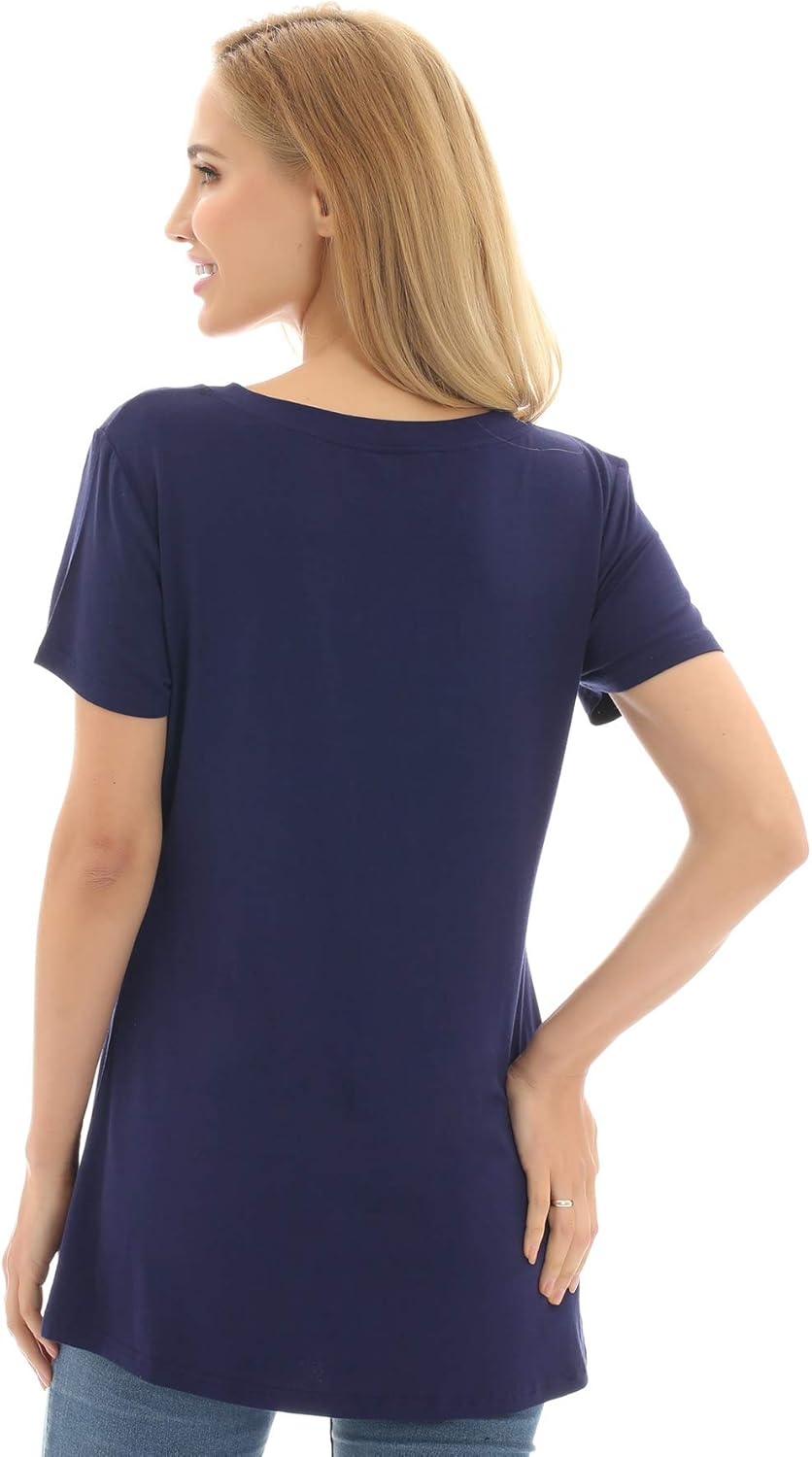 Bearsland Womens 3 Packs V Neck Nursing Tops Maternity Breastfeeding Tee Shirts at  Women’s Clothing store