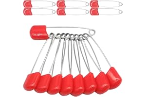 YOSAWA 50Pcs 2.2" Plastic Head Nappy Safety Pins