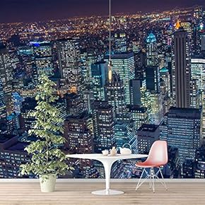 Wall Murals for Bedroom Brooklyn Bridgeand Newyork City Large Removable Wallpaper Peel and Stick Wall Stickers - 66x96 inches