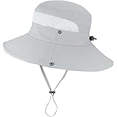 Outdoor Mesh Sun Hat Wide Brim UV Sun Protection Boonie Hat Fishing Hiking Hat