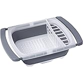 Progressive International Prepworks Collapsible Over-The-Sink Dish Drainer