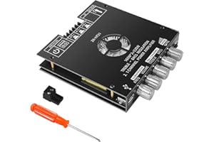 CashMuch Zk-Ht21 2.1 Channel Bluetooth-Compatible Digital Audio Amifier Module with 160W+220W Output, Tda7498E Chip, Dc15-36V