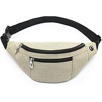 Fanny Pack for Men & Women, Fashion Waterproof Waist Packs with Adjustable Belt, Casual Bag Bum Bags for Travel Sports…