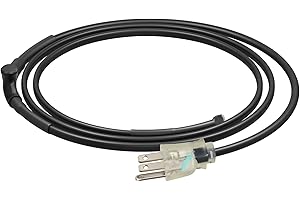 DEWENWILS 3FT Self Regulating Pipe Heat Cable, Automatic Electric Heat Kit Heating Cable, Water Pipe Heat Cable for Pipe Free