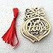 Fheaven 6Pcs Wooden Ornament Xmas Tree Hanging Tags Pendant Decor Christmas Decorations