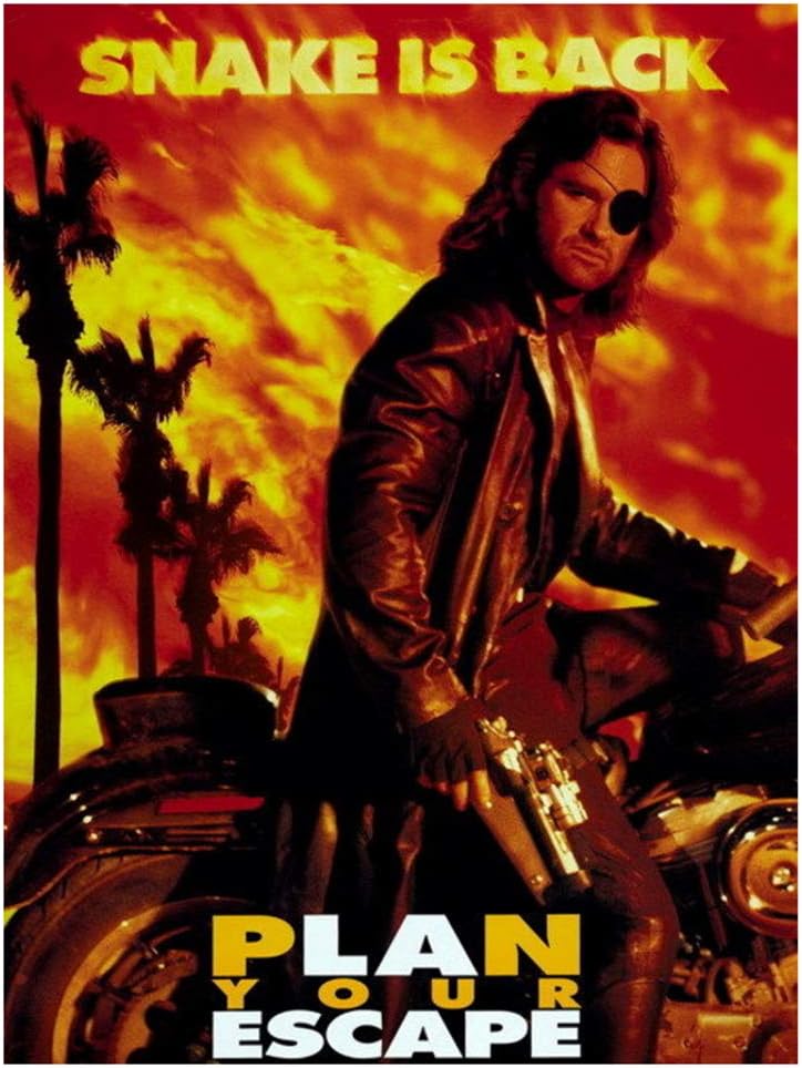 Amazon Com Qianliyan Snake Plissken Escape From New York Kurt Russell Movie Wall Poster Print On Canvas Decoration 20x30 Inch No Frame Posters Prints