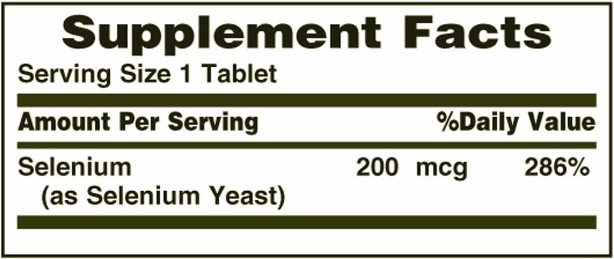 Nature's Bounty Selenium 200 mcg, 100 Tablets (Pack of 3): Health & Personal Care