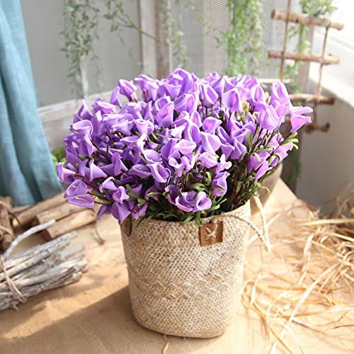 Xindda Artificial Flowers Leaf Calla Lily Floral Wedding Bouquet Party Home Decor