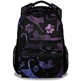 Cat Backpack for Girls Boys, 16" Cat Theme Bookbag with Durable, Adjustable Straps, Lightweight, School Bag with Large Capacity