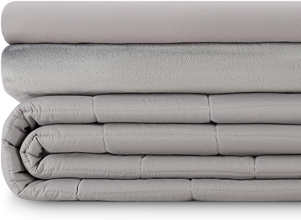 Amazon.com: Luna Kids Weighted Blanket 3 Piece Duvet Cover Set - 10 Lbs