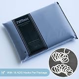 Furlinic Shower Curtain 120x200cm Mould Proof Waterproof Polyester Dark Grey 8 view 7
