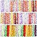 Shappy 100 Pieces Flower Tropical Hawaiian Leis Necklaces for Beach Theme Party Supplies Decorations Favors Ornaments (Style 3)