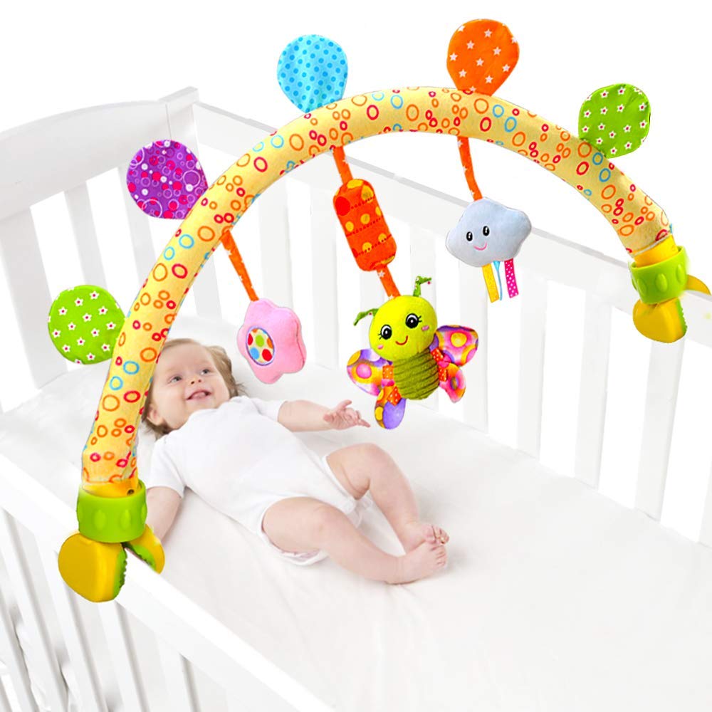 caterbee Baby mobile bassinet toys for Infant & Toddlers, Pushchair & Pram Activity toys for indoor and outdoor