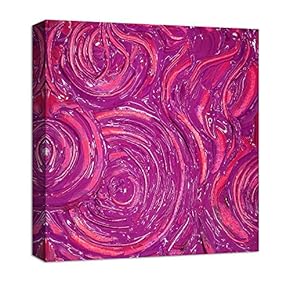 Canvas Wall Art Abstract Oil Painting Features Painting Artwork for Home Decor Framed - 12x12 inches