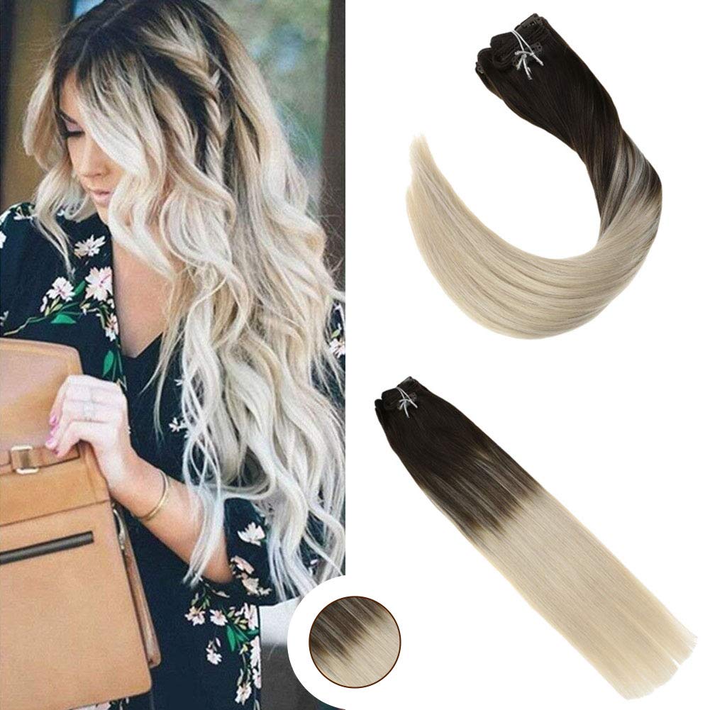 14 Inch 2 60 Ugeat 14ich Clip In Hair Extensions 7 Pieces Per