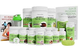 RELAXSLIM Naturalslim Personal Program Complete Wellness Kit Supplement with Free Frank Suarez Metabolismo Books (Spanish Edition) & Weekly Consultation - Ultimate Guide to Healthy Metabolism