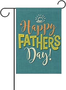 Fornate Winter Garden Flags Banner Decorating Your House Flags Family Part Decoration Double-Sided Lawn Sign 12×18 Happy Father's Day