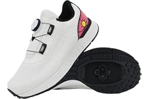 Tommaso Women's Cycling Shoes with Pre-Installed SPD Cleats — Easy to Walk-in Ventilated SPD Cycling Shoes for Women's Spin Classes and Indoor Bikes — Comfortable on Foot and Toebox.