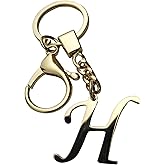 SPRT Gold Letter A-Z Keychain,Gold Letter Keychain Initial Letter Keyring for Women Girls Bag Charms Purse Charms Handbags