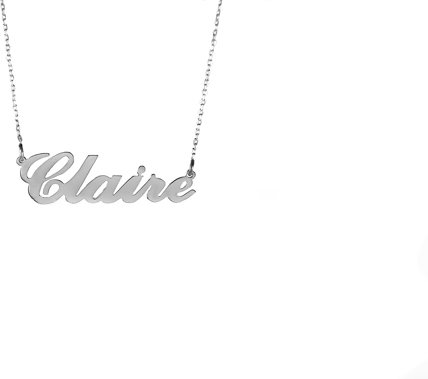 Personalised Carrie Style Name Necklace,925 Sterling Silver,Choose Any Name,Handmade