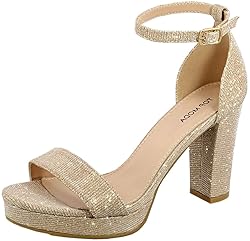 Over the Toe Strap Ankle Strap Platform High Heel