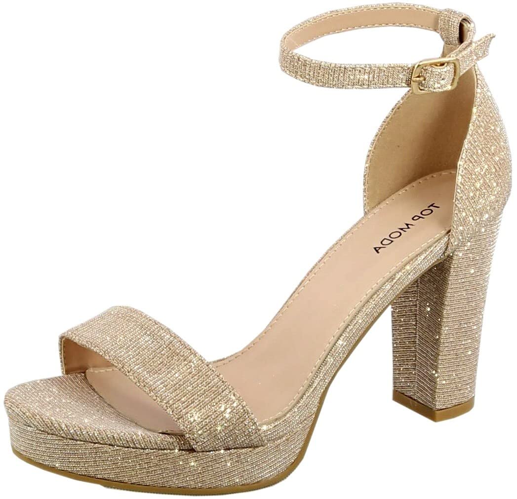 Over the Toe Strap Ankle Strap Platform High Heel